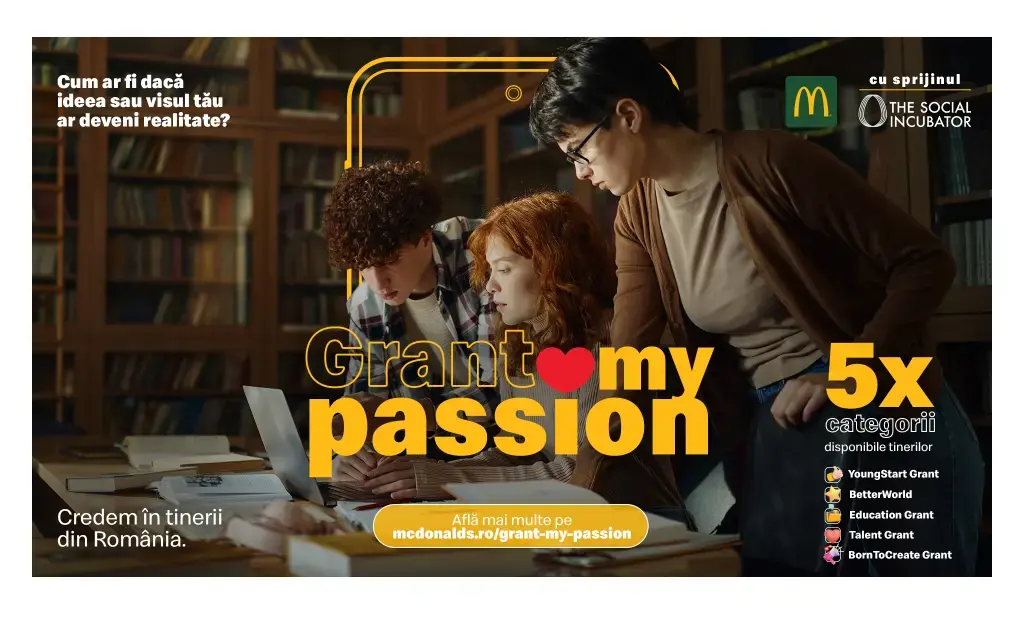 McDonald's susține tinerii: 40 de proiecte inovatoare primesc finanțare și mentorat