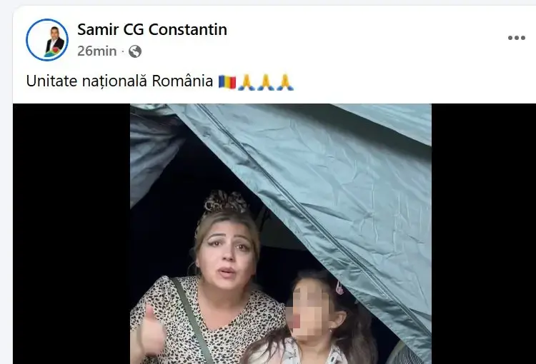 Protest la Arestul Capitalei: femeie cu copilul din clanul Duduianu, candidată PRM sector 4